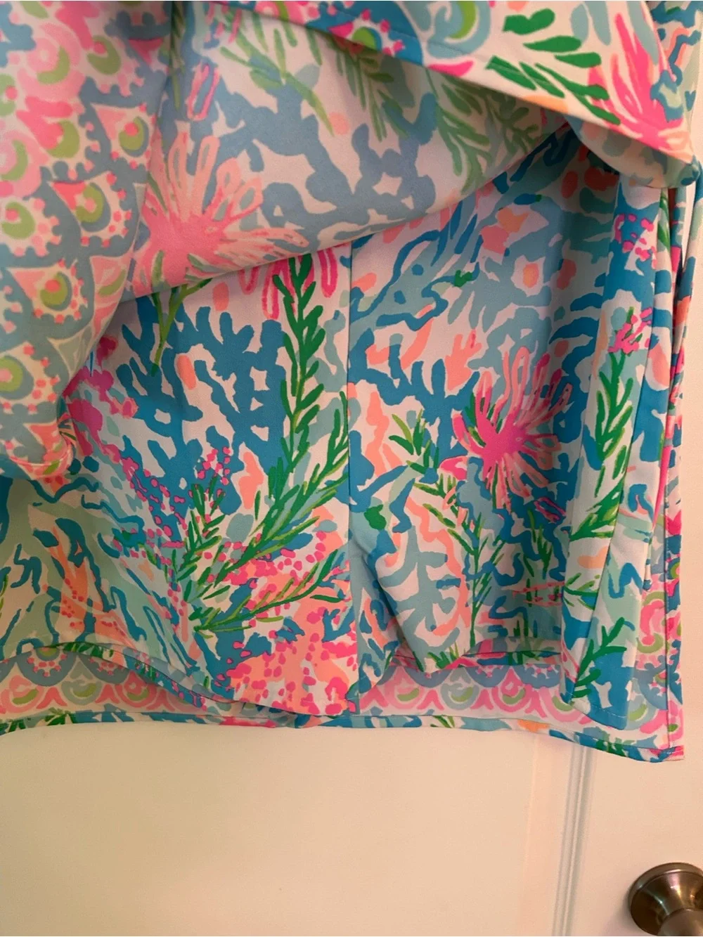 Lilly Pulitzer Blanca Stretch Romper Coral Bay Dress Built-in Shorts - Picture 5 of 6